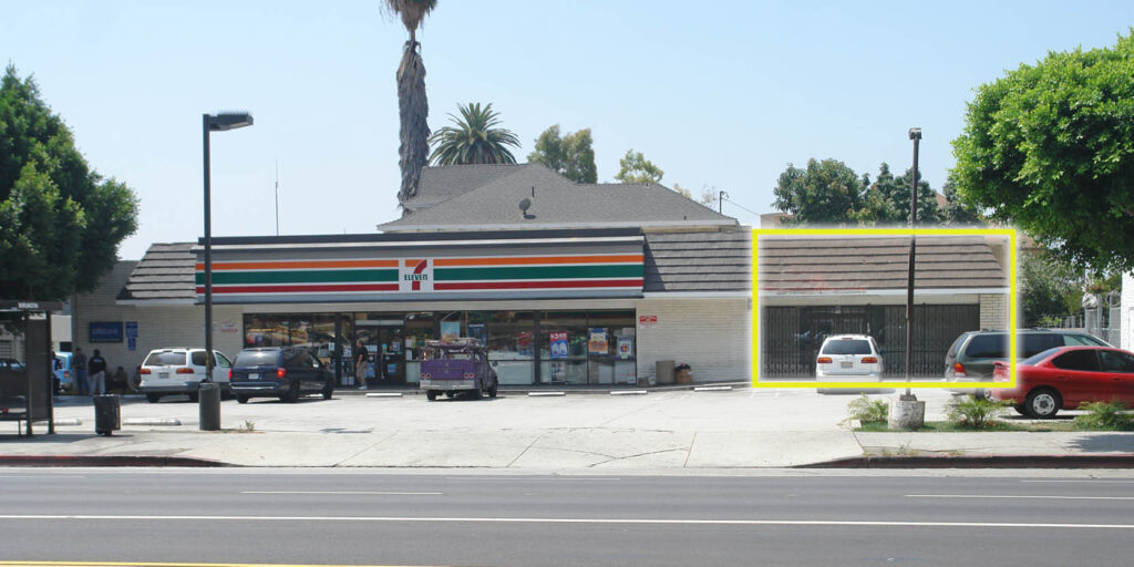 Corner of W. Olympic Blvd. and S. Burlington Ave.